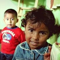 School children in La Limonada, Guatemala