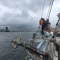 Sailing into Portsmouth, VA