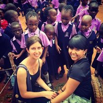 Visiting a school in Kampala