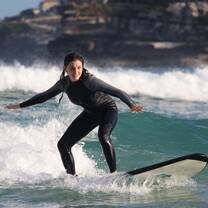 Student Surfing at Bondi Beach 