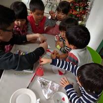 Science Experiments with volunteers and students.