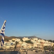 View from the ferry to Hydra!