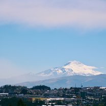 View of the volcano, Cayambe, from one of the L&LI apartments