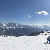 Snowboarding in the French Alpes