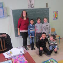 Our TESOL instructor with her class in the Republic of Georgia
