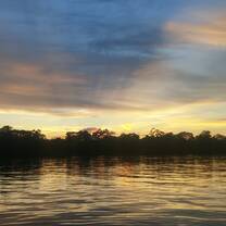 Beautiful sunset in the Guaviare department, the ''door'' to the Amazon region. 