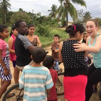 My students and I when I got to go back and visit them for Spring Break!