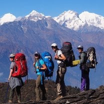 Backpacking in the Himalayas 