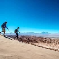 Hiking in the Atacama Desert, Chile while on a working holiday