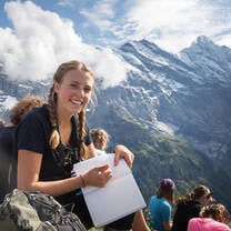 Class time in The Alps!