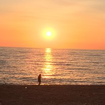 Sunset on the mediterranean