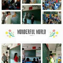 picture collage of classroom