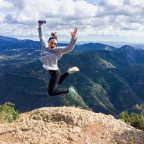 Jumping for joy on Montserrat