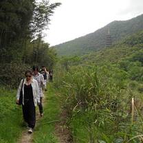 Student walking in China
