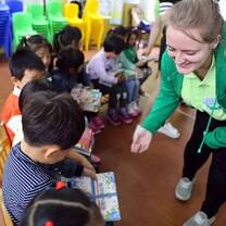 Teaching students in China