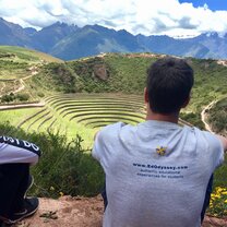 a student taking in the beauty of the Sacred Valley in Cusco during one of the three included excursions planned during the semester Excursion to Cusco - Study Abroad EdOdyssey
