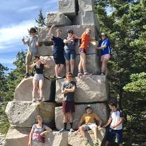 Climbing on Hurricane Island
