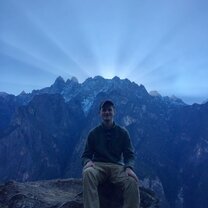On top of Tiger Leaping Gorge