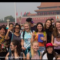 We got to write our morning note in one of the busiest places I've ever seen, and take pictures with lots of locals!