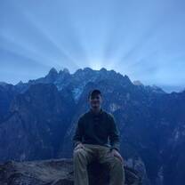 On top of Tiger Leaping Gorge