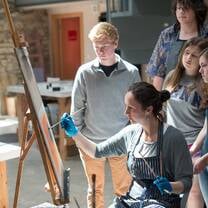 oil painting demonstration