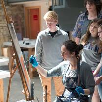 oil painting demonstration