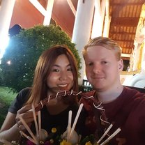 Mike & GF at Temple