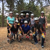 Ziplining group