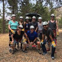 Ziplining group