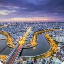 Ho Chi Minh City sky view