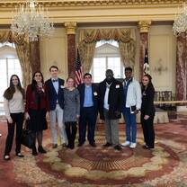 AU Gap students on a site visit to the State Department.