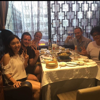 Roast Duck with classmates and teacher