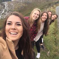 Enjoying Wicklow Mountains with friends