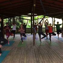 Students do Yoga in Costa Rica