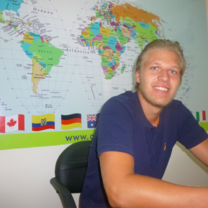 Male intern at GET Ecuador in Ecuador
