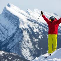 Snow mountain skiing