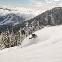 Male skiing