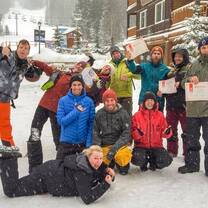 Ski Course students