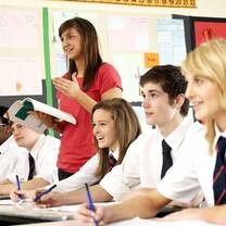 Students learning 