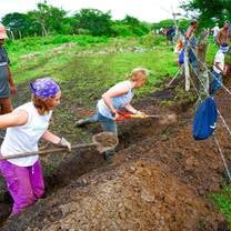 VISIONS participants work on irrigation infrastructure project