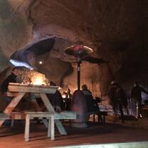 dinner in a cave the first night