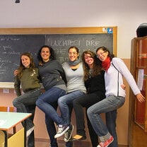 AFS Exchange Students in an Italian classroom