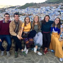 My friends and I during the field trip to Morocco!