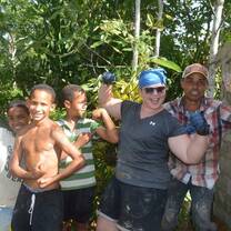 As a woman in construction, I catch a lot of flack here in Canada, but in the Dominican? These guys were more than excited to work beside me 💝