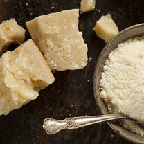A sample of Italian cheese
