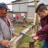 Learning from Patate locals at one of our service sites