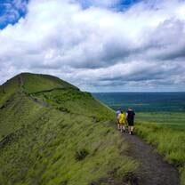 Service learners hiking in Nicaragua