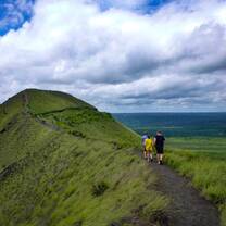 Service learners hiking in Nicaragua