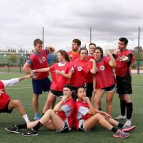 Students and our fearless leader Carlos
