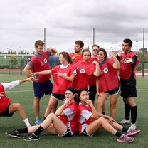 Students and our fearless leader Carlos